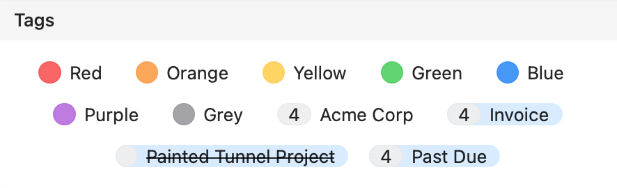 The true power of HoudahSpot lies in the fact that it helps you narrow down a search to the point where the list of results has only relevant files and is easy to manage. 

The tag cloud is the latest addition to your HoudahSpot file searching toolbelt.

blog.houdah.com/2021/01/workin…