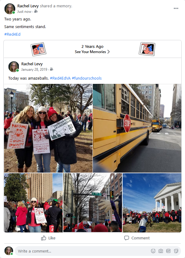 RachelAnneLevy's tweet photo. And we still need the Commonwealth to #fundourschools.
I'm running on it.
#Red4Ed #Red4EdVA https://t.co/l5h7U9XjLK