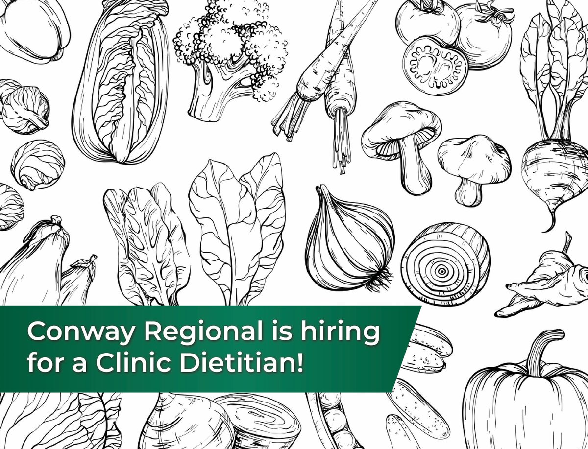 ConwayRegional's tweet photo. We are looking for a Clinic Dietician! Join the health system and see first-hand why Modern Healthcare and Arkansas Business named us a "Best Place to Work."

To learn more about the position or apply, visit https://t.co/r1LxIYmBVO.

#OneTeamOnePromise #BestPlacetoWork #CRHS https://t.co/NkiwYAQsLV