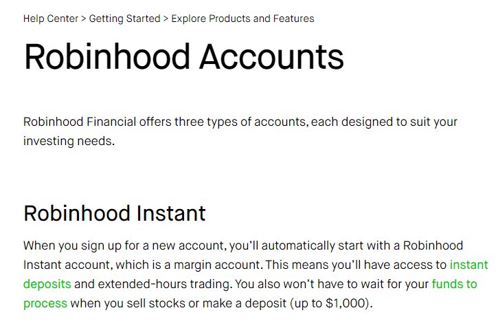 this is totally illegal right? actually no - crazy part is, robinhood is ALLOWED to do this. how? well, when you sign up for a RH account, you’re auto registered for a margin account, NOT a cash account. meaning you don’t actually OWN the shares, you’re “borrowing” them from RH