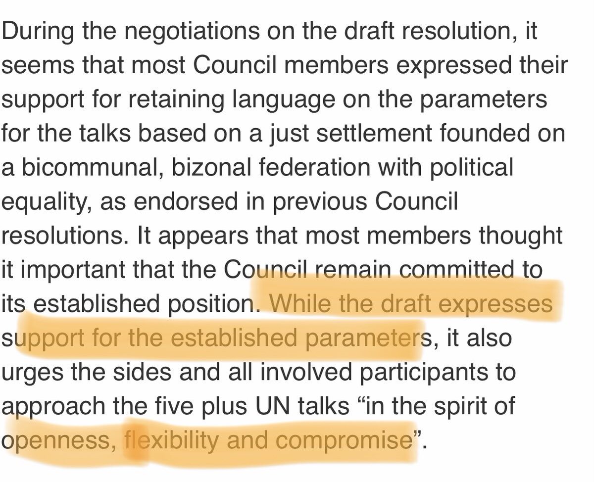 Pay attention  #cyprob geeks. I don’t know who writes these comments but although BB federation does make it into the UN Security Council resolution on  #Cyprus there is a smidgen of doubt over its future. 1/