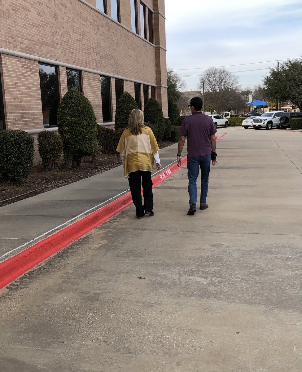 Secondary Math “Rocks” or should I say “Walks”! I love the walking meetings these two do on a regular basis! Way to get Up and Active!