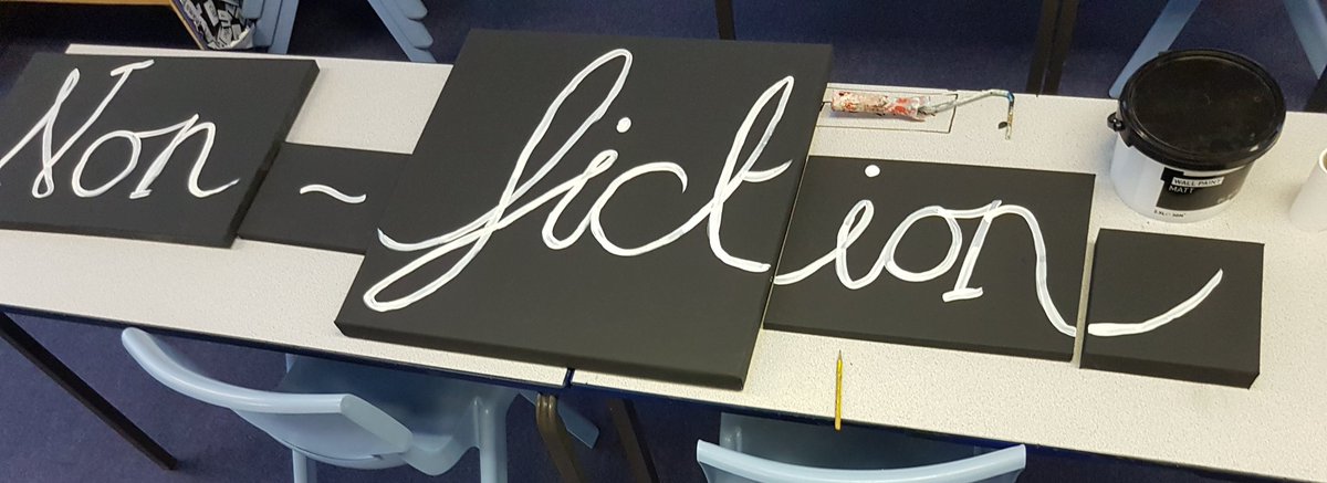 WardyWardster's tweet photo. Library refit continues... (today, furniture delivery and wall sign wording painted) #SchoolLibrariesMatter #LibraryRefurb #LibraryRefit https://t.co/PXiDjI00Nt
