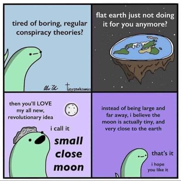 PickledCorndog's tweet photo. I wouldn't be surprised if some people actually thought this...
#conspiracy #podcastshow #smallmoon #funny #idiots #idiotseverywhere #paranormalpodcast https://t.co/1Bim58bFJa