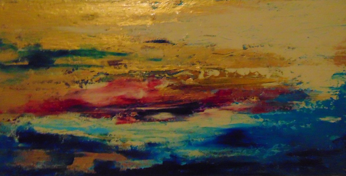 ArtstudioNeli's tweet photo. Alaska Sunset Over Melting Ice is an abstract sunset painting inspired by a summer spent in Alaska. The sun reflections over the melting ice were serene and mesmerizing.
#alaskasunsetabstractart #abstractsunset
https://t.co/jO4wc2y8wy https://t.co/nHzooLflh1
