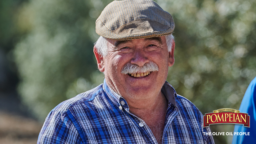 A modern-day olive tree whisperer, Francisco speaks to the trees for good luck.🌱 "I think the olive trees really like it when I talk to them," he says. Based on the olive oil, it must be working! Learn about The Olive Oil People here: bit.ly/3psN1rd