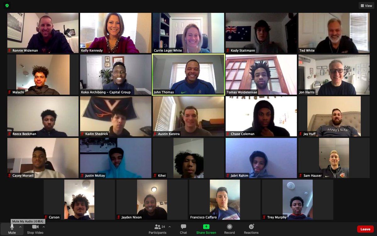 Great panel session today moderated by Carrie White with panelists John Thomas, Jon Harris, and Koko Archibong!  Thank you <a href="/UVASAExperience/">UVA Student-Athlete Success</a> &amp; <a href="/UVAMensHoops/">Virginia Men's Basketball</a> for having us today! #careerreadiness #careerdevelopment #athlifeparternships