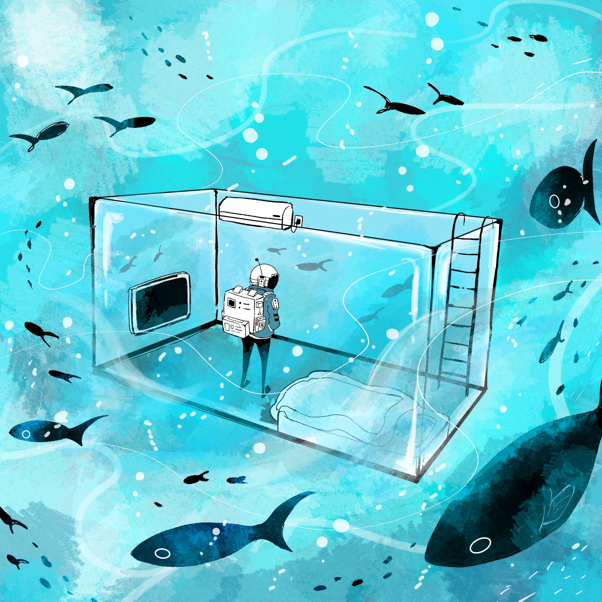 かずのこ 逆水槽 イラスト T Co Vly6gqvb Twitter
