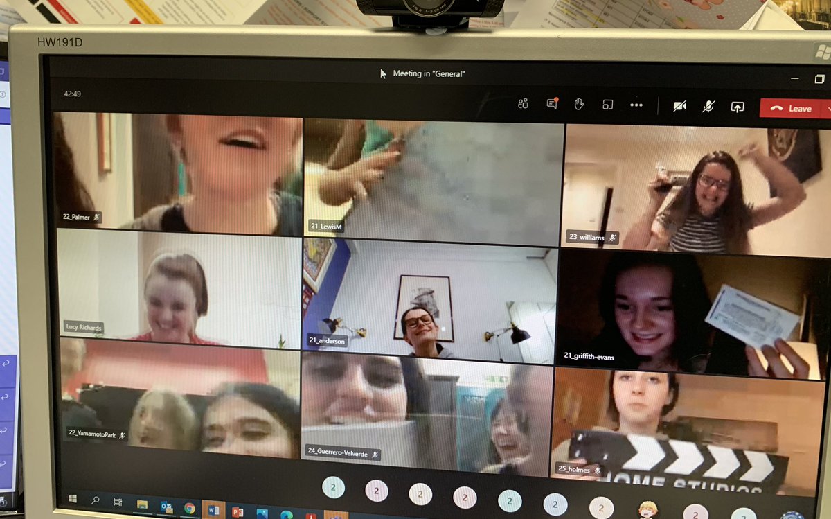 Crazy fun this evening as Donnies girls  far and wide competed in remote teams to win the ‘camera race’ which involved some interesting challenges. #boardingfamily