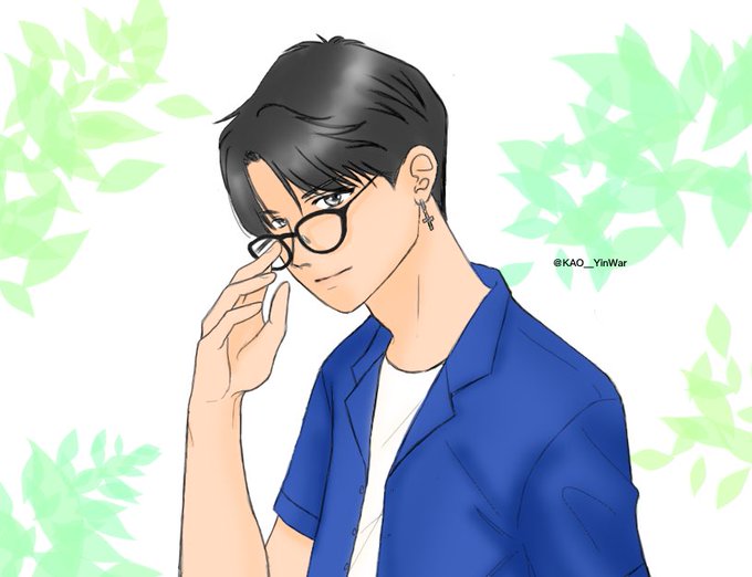 メガネ男子のtwitterイラスト検索結果 古い順