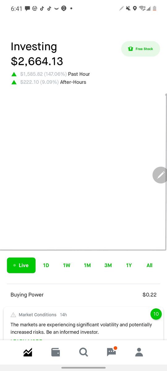 Free_BeUnleashd's tweet photo. @justinkan This is my account at 6:41AM..... Not able to trade for at least 11 minutes.   When I got access it was all RED https://t.co/M2ocvLdV3D