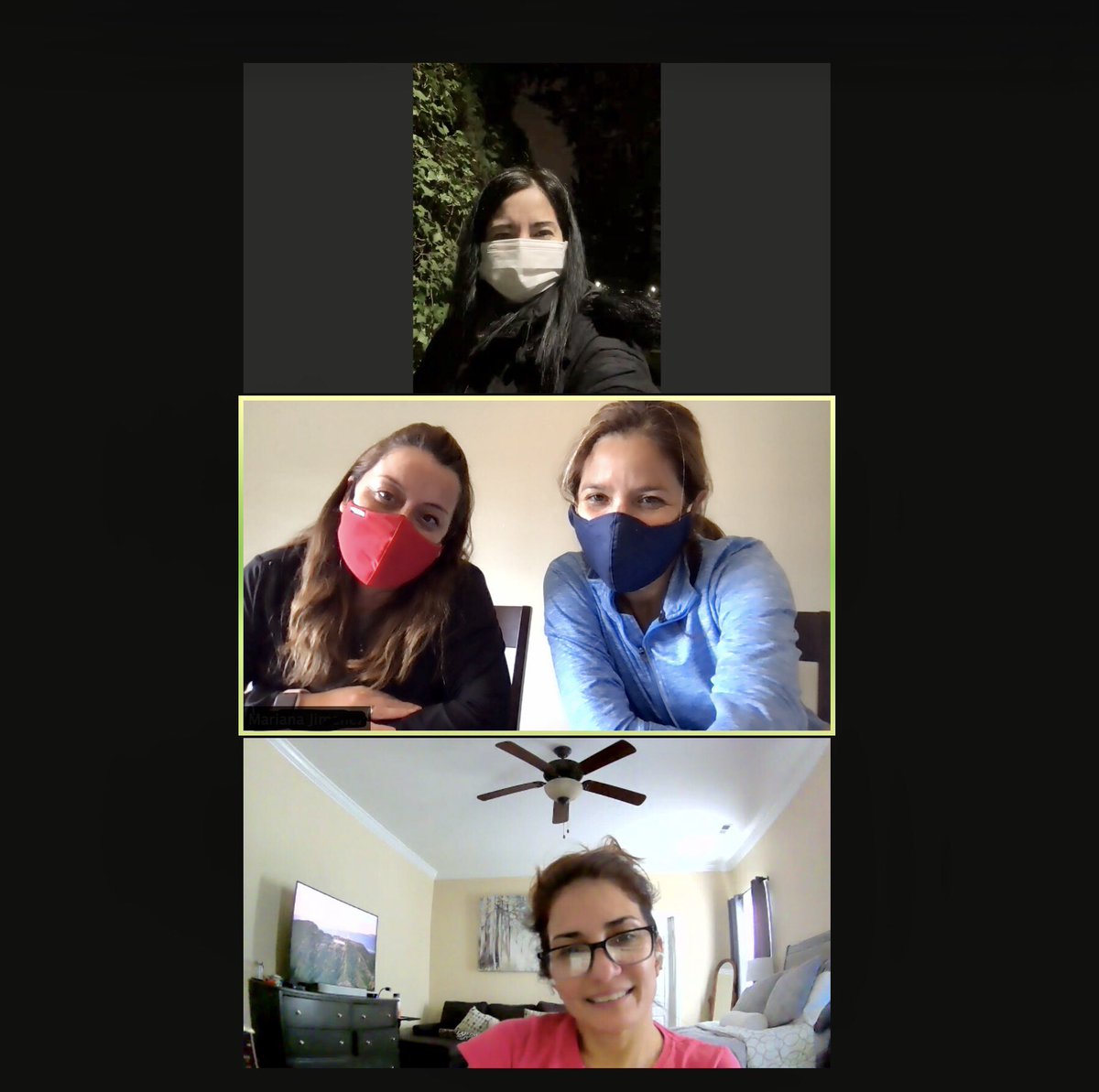 TeandoKafe's tweet photo. Entre programa y programa, trabajando con responsabilidad en la ciudad y/o reunidas #UsaMascarilla 😷
#covid_19 #COVIDFree #WearAMask #trabajandoencasa #proximoprograma #lluviadeideas #expatriadas #inmigrantes https://t.co/CAlm7KZO7G