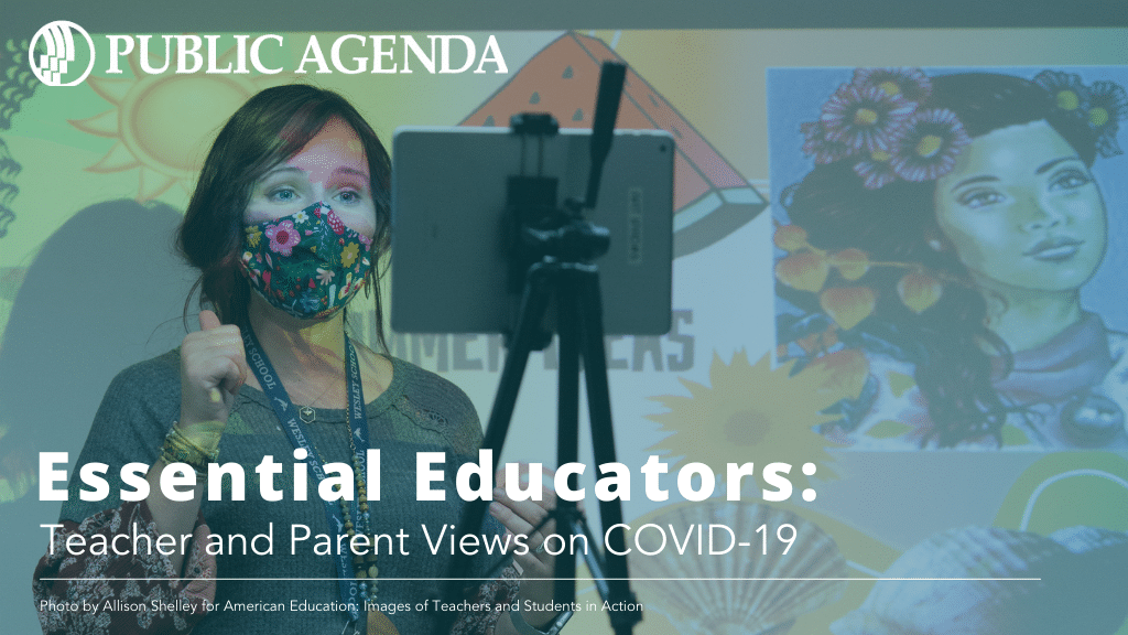 Hewlett_Found's tweet photo. As vaccinations begin and schools consider their plans for in-person learning, new research from @PublicAgenda shows that teachers and parents largely agree on key COVID-19 education issues. Full findings at: https://t.co/CVFLpv4HOt #TeacherNarratives #EssentialEducators https://t.co/AhQQKVvqKb
