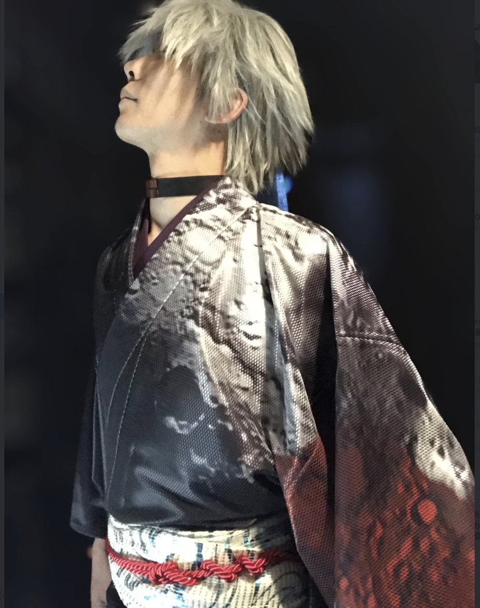 ルミロックでお願いしているモデル様がこのように写真くださいました　ありがたいことです　普通の着物としてもお召しになれます　よろしくお願いします　shop.rumirock.com/?pid=156046617