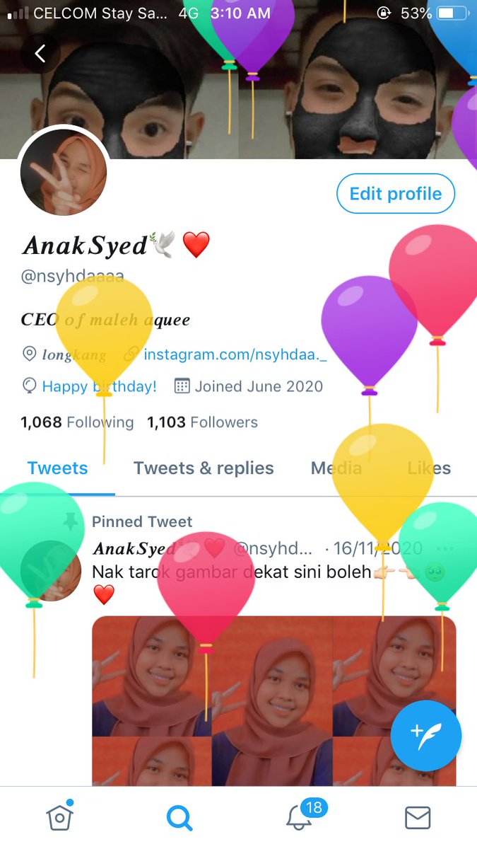 nsyhdaaaa's tweet photo. Sweet 17💘💘
Pi laa main belon🥺❤️✊🏻 https://t.co/vzs8dSe71a