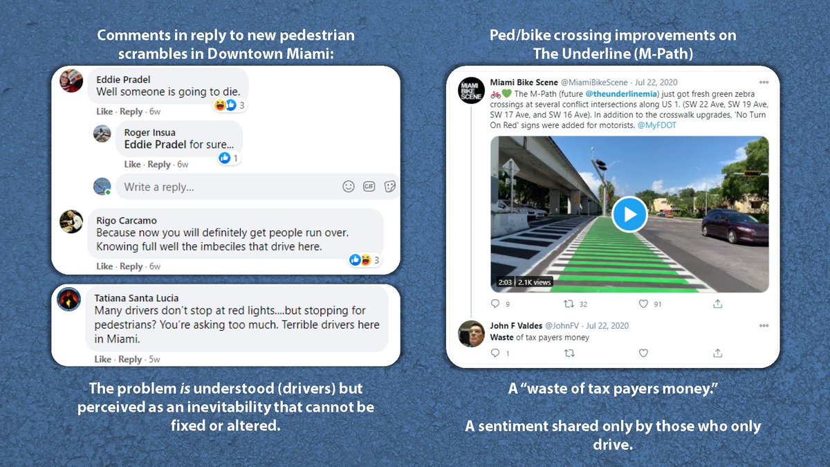 5/ "This continued skewing of responsibility is not only a knowledge problem, but a huge barrier to getting safe streets built. Many cannot fathom the idea that there is any alternative to more lanes and faster speed limits; having lived with them for so long."
