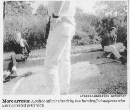 The combination of scorn and humiliation was not limited to the police, however. When police invited residents to watch the public arrests of sex workers (and at times, clients) they took part. (1)*Images blurred for privacy