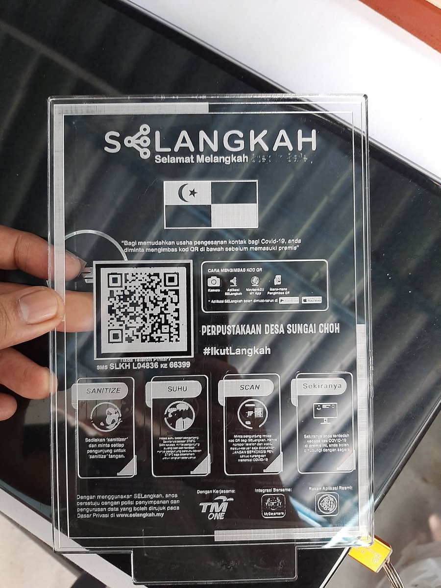 Led QR CODE SELANGKAH... meh pm tepi. RM45 je...0173057610
