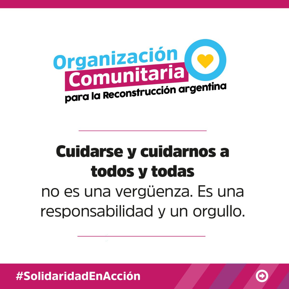 JCAlderete_CCC's tweet photo. Los movimientos populares iniciamos la campaña solidaria más grande de la historia. Más de 150 mil voluntarias y voluntarios saldremos esta semana a recorrer los barrios de todo el país para poner la #SolidaridadEnAcción.
#OrganizaciónComunitaria para la Reconstrucción argentina. https://t.co/1TuP3A8e9w
