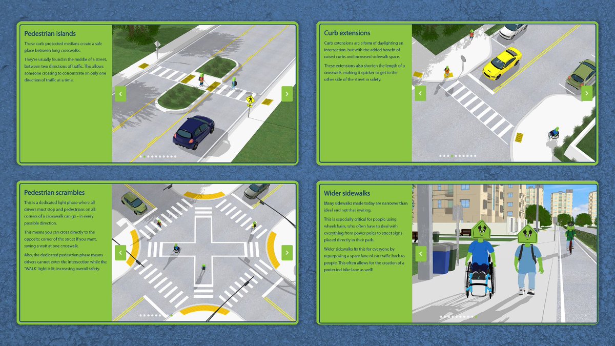 7/ "Street design is usually discussed on a professional level, but [WS Virtual Education] presents the same concepts in the form of a digital kid's picture book - a manner a child or parent can understand...[and] when they're most likely to have an open mind about our streets."