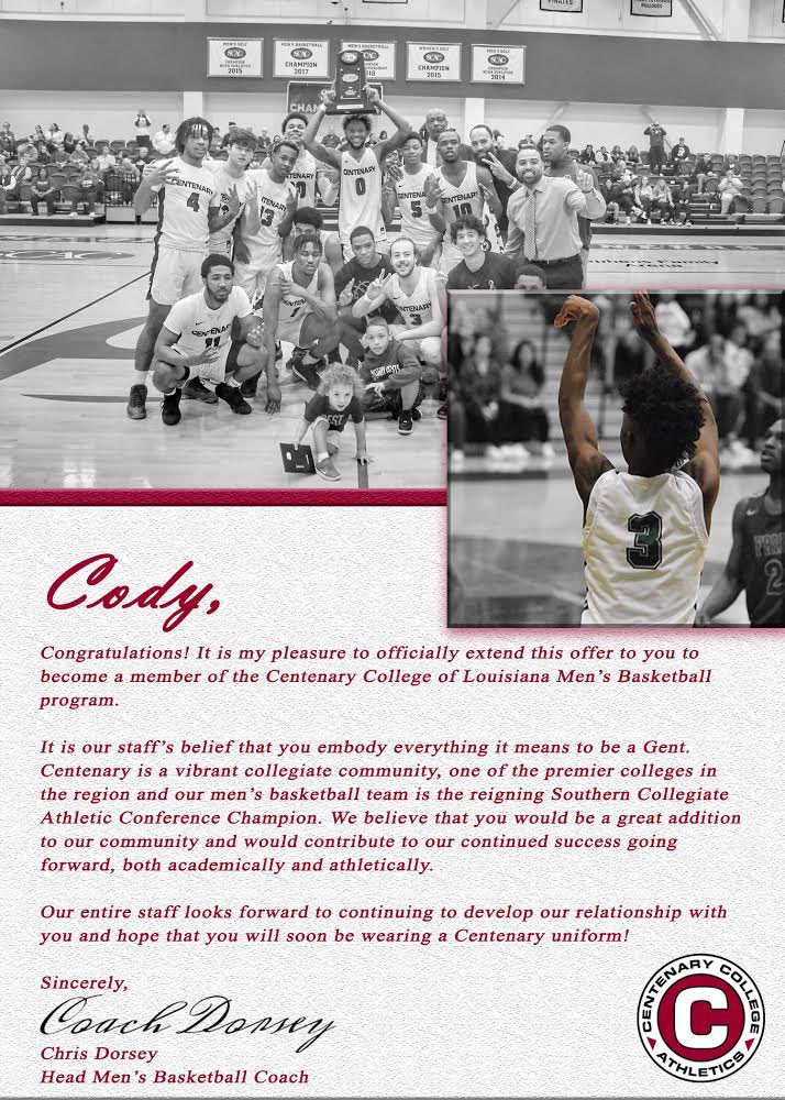 OpokuCody's tweet photo. #AGTG Honored to receive my first offer from Centenary College🙌🏾 #GoGents  @fields_coach @coach_stone @hotrod6065 @reedybasketball @Dom_Percia @GentsCoachD https://t.co/UxSahR8dWb