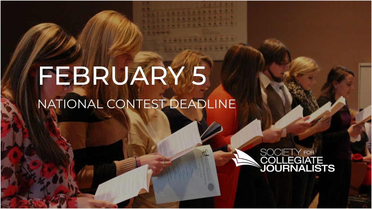 scjnational's tweet photo. SCJ National Contest Deadline February 5! 🚨 - https://t.co/AoIclVHtF1 https://t.co/dZfNWLFj8S