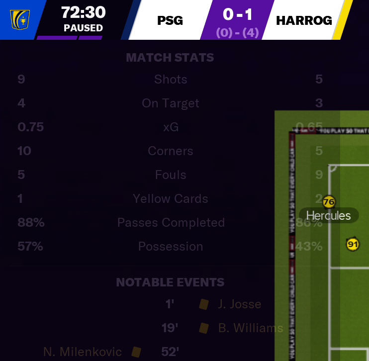 Game over. We're in the Champions League final