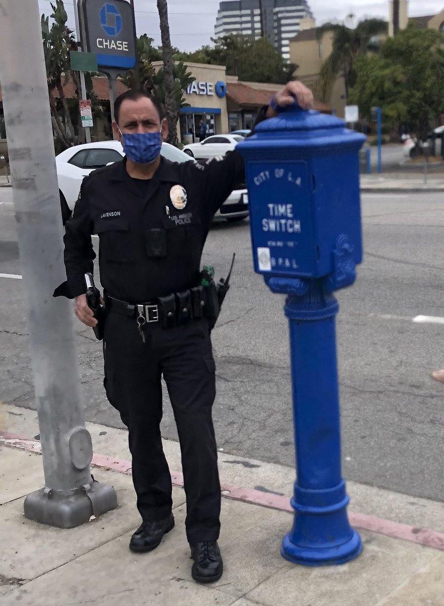 Check out our newly painted Call Box, brings back memories. <a href="/LAPDHQ/">LAPD HQ</a> <a href="/LAPDWestBureau/">LAPD West Bureau</a> <a href="/LAPDWLAJIMMY/">LAPD WLA JIMMY</a> <a href="/imLenNguyen/">Len Nguyen</a> <a href="/WestLASawtelle/">West LA Sawtelle NC</a> <a href="/sangennaro/">jay handal</a>