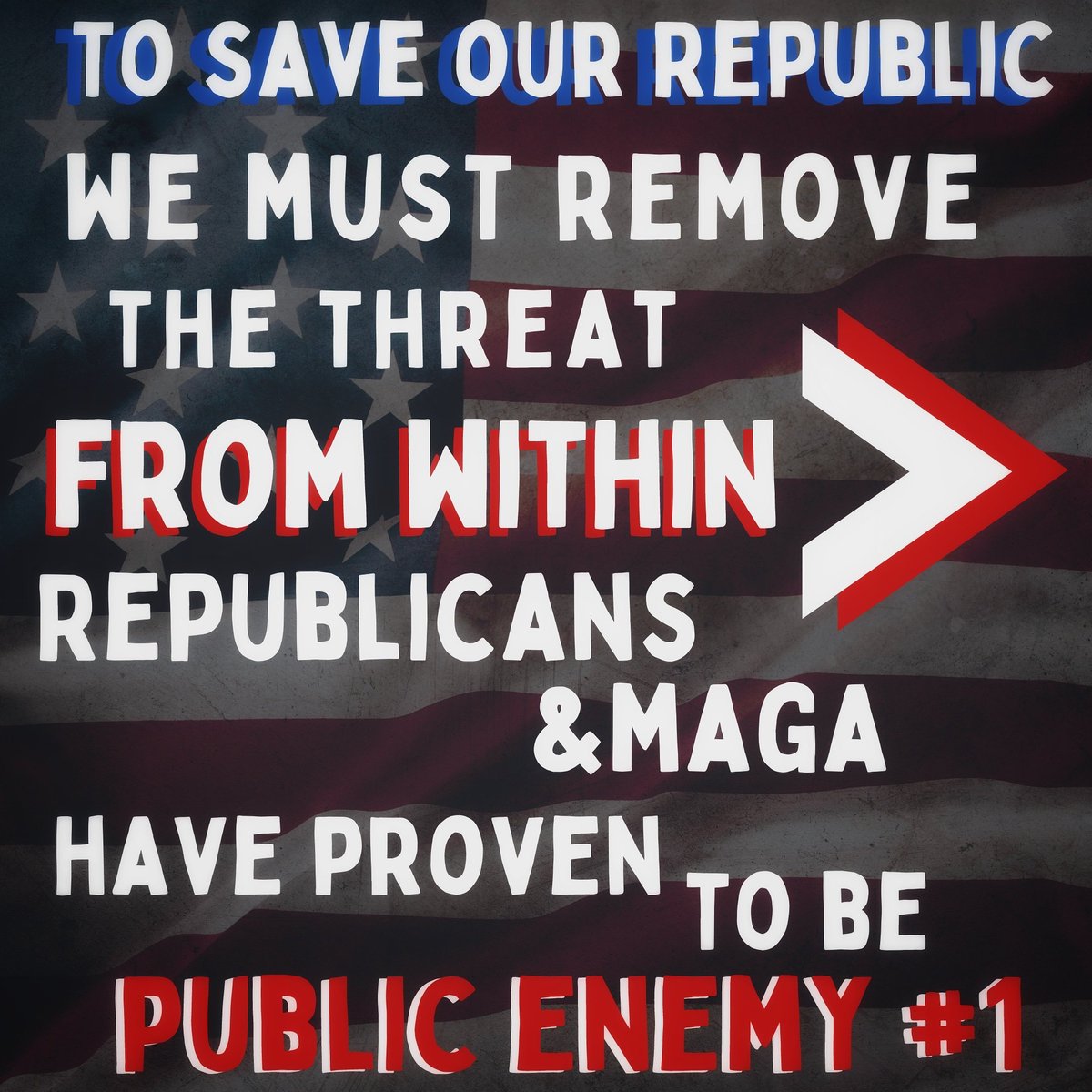 🇺🇲 The enemy is within 🇺🇲

We must remove ALL representatives whose allegiance is to Trump, NOT the Constitution, and deal harshly with ALL the GOP domestic terrorists

#EnemyOfThePeople #Inauguration2021 #quote #reddit #maga <a href="/gop/">GOP</a> <a href="/SenateGOP/">Senate Republicans</a> <a href="/HouseGOP/">House Republicans</a> @DNCWarRoom