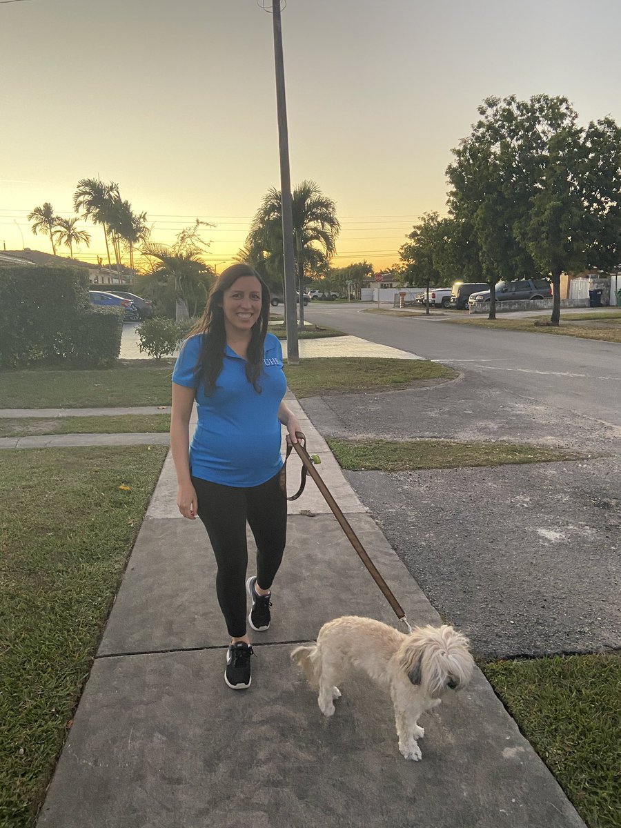 Stretching my legs after a great first day of #SafeStreetsSummit! Part of the #MovingOurCommunityForward Challenge is sharing streets we love. I love walking my dog in my Olympia Heights neighborhood- we have a great network of sidewalks that connect me to Tropical Park! #SSS2021