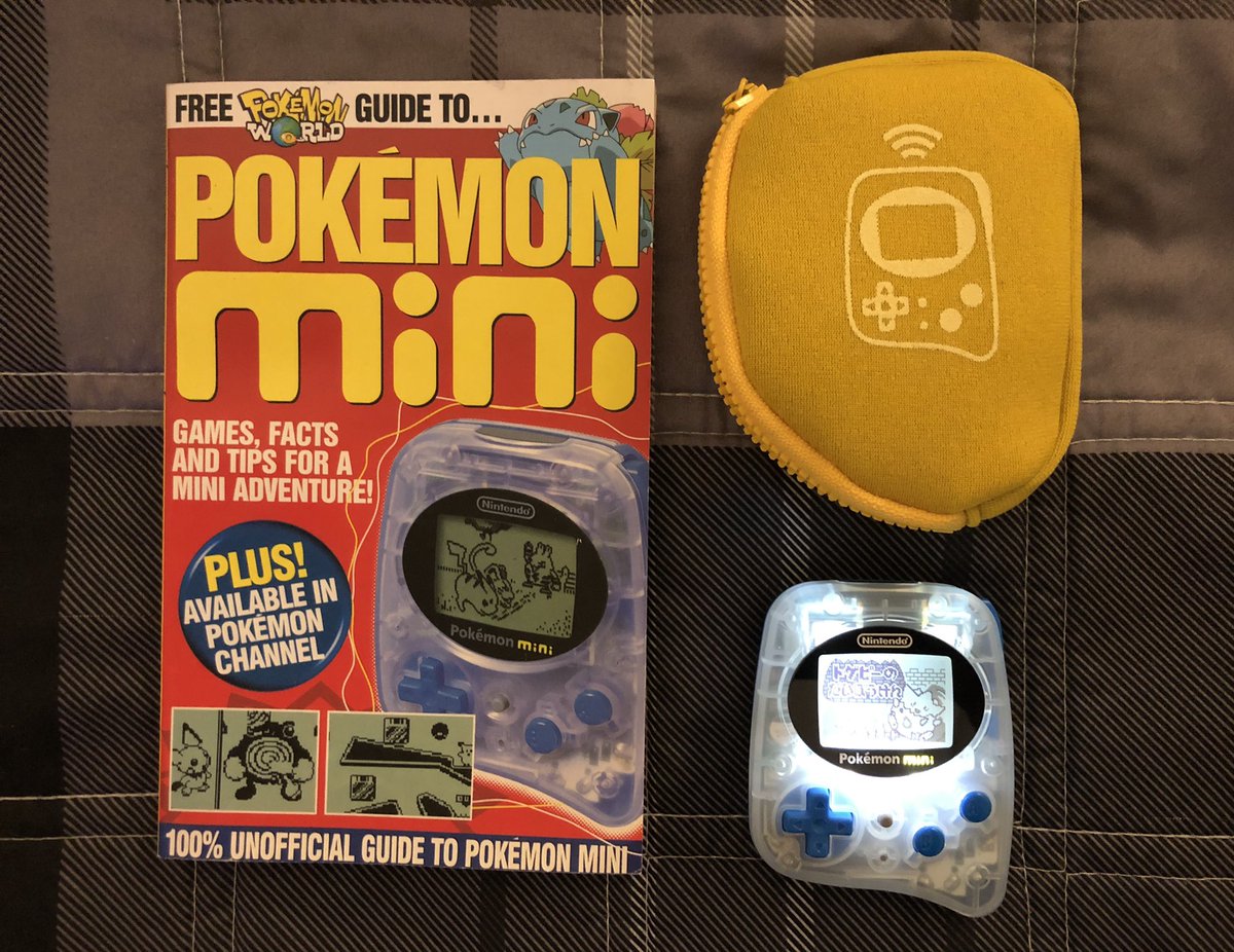 comeoutpunching's tweet image. Of all the forgotten handheld consoles deserving of a guide book, hard to say where the #Nintendo #PokemonMini falls.. probably below #NGPC. Nonetheless, it has one, and it’s pretty bad. Still cool to find one. 😊
