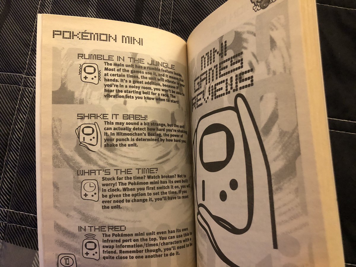 comeoutpunching's tweet image. Of all the forgotten handheld consoles deserving of a guide book, hard to say where the #Nintendo #PokemonMini falls.. probably below #NGPC. Nonetheless, it has one, and it’s pretty bad. Still cool to find one. 😊