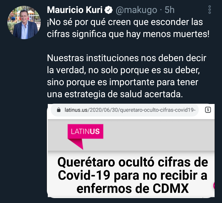 PedroBufalo's tweet photo. Senador Mauricio Kuri, le corregí su tweet.

#DeNada #Queretaro https://t.co/rS09FwQHh0