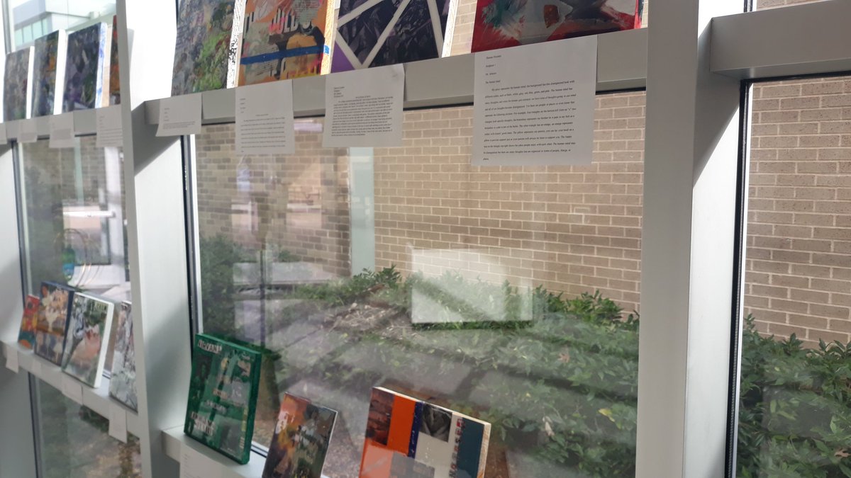 blsculpture's tweet photo. Sculpture I pieces are up and on display in the atrium at BL. These are self portraits but done symbolically.  @BishopLynch @friarchoir1 @arts_bl @blangelicohouse https://t.co/Mh4hK6LM92
