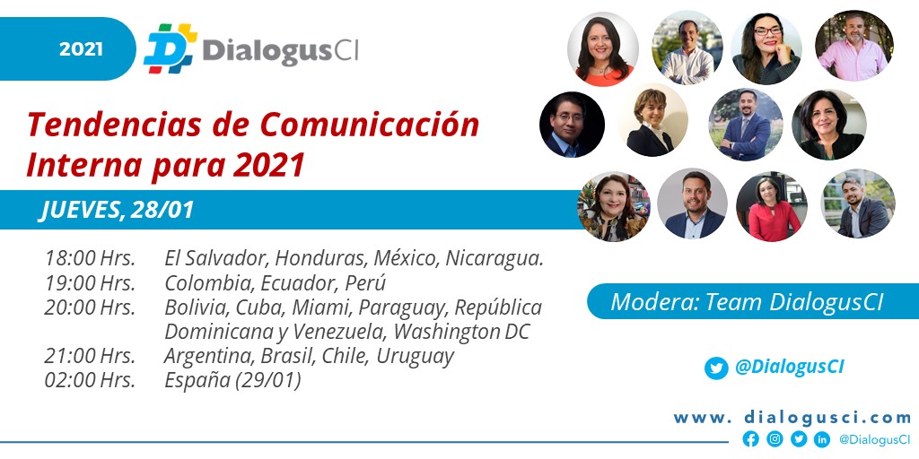 DialogusCI's tweet photo. Nuestro primer Debate #DialogusCI lo dedicamos a conversar sobre las Tendencias de CI, y es moderado por el #TeamDialogusCI @aldoaltamirano @arieljimenezgil @mabendano @MaxiBlanc @vmartinezpr @gcusot @Leliafabi @zchagoya @jaimejavier @almacepeda
@rgprofesional y @yanynrincon https://t.co/5OKKmYyxMe