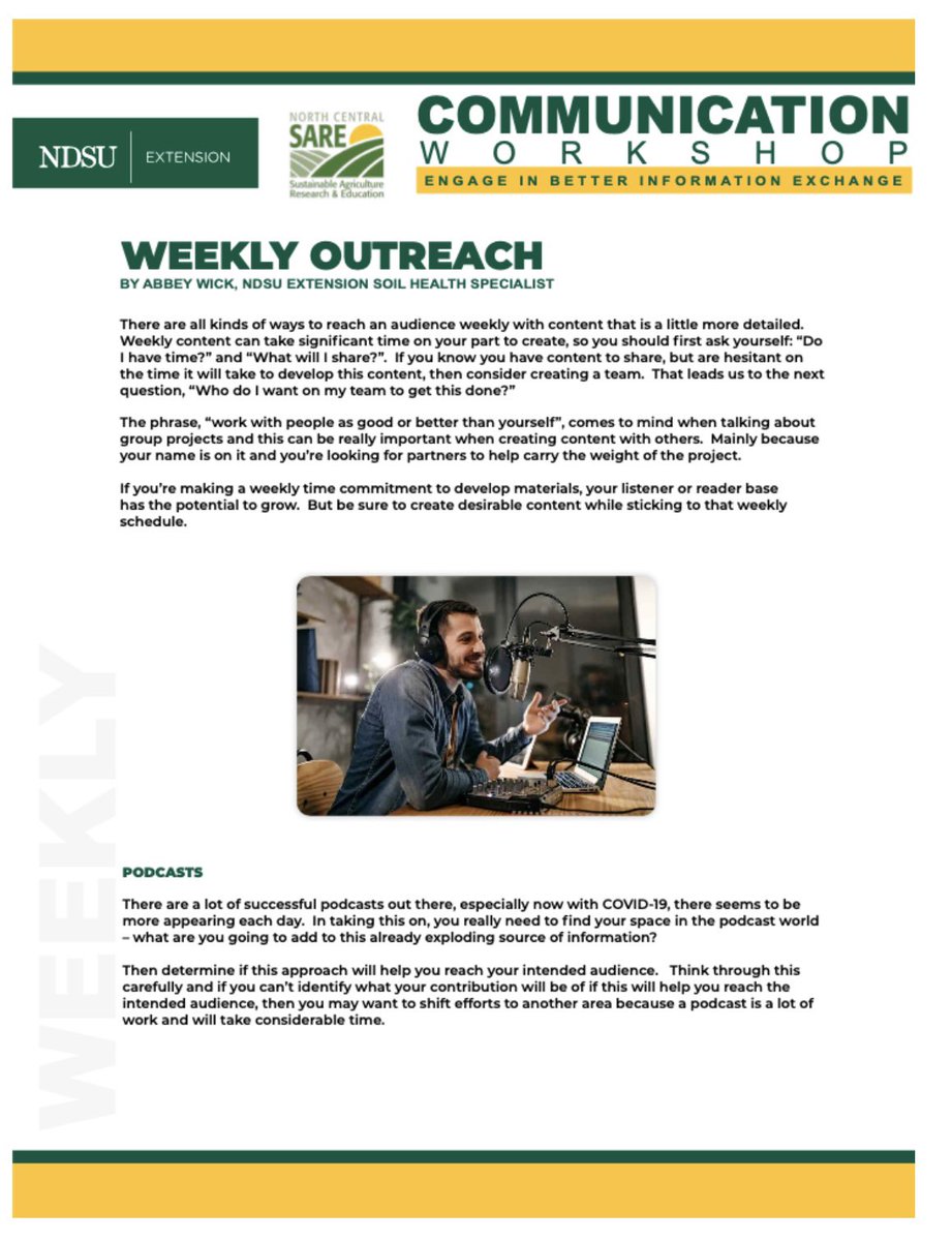 NDsoilhealth's tweet photo. New #COMMworkshopND resources posted online - it’s basically my playbook for communication (ok, there’s more to it, but this is a good start)! Link to download full resources: https://t.co/7cd4rHSSsC https://t.co/IRrs04lVxV