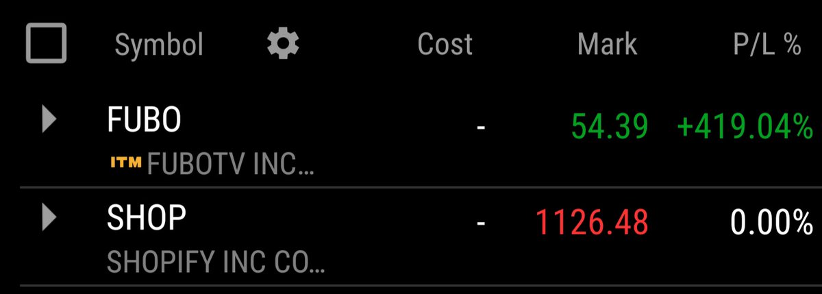 If you trade shorter term options  $FUBO is a prime example of why you lock in gains! As soon as you start feeling euphoric is when you should start planning your exit. I was able to lock in $8k+ but if I held my winner would have evaporated.   $SPY  $QQQ  $IWM