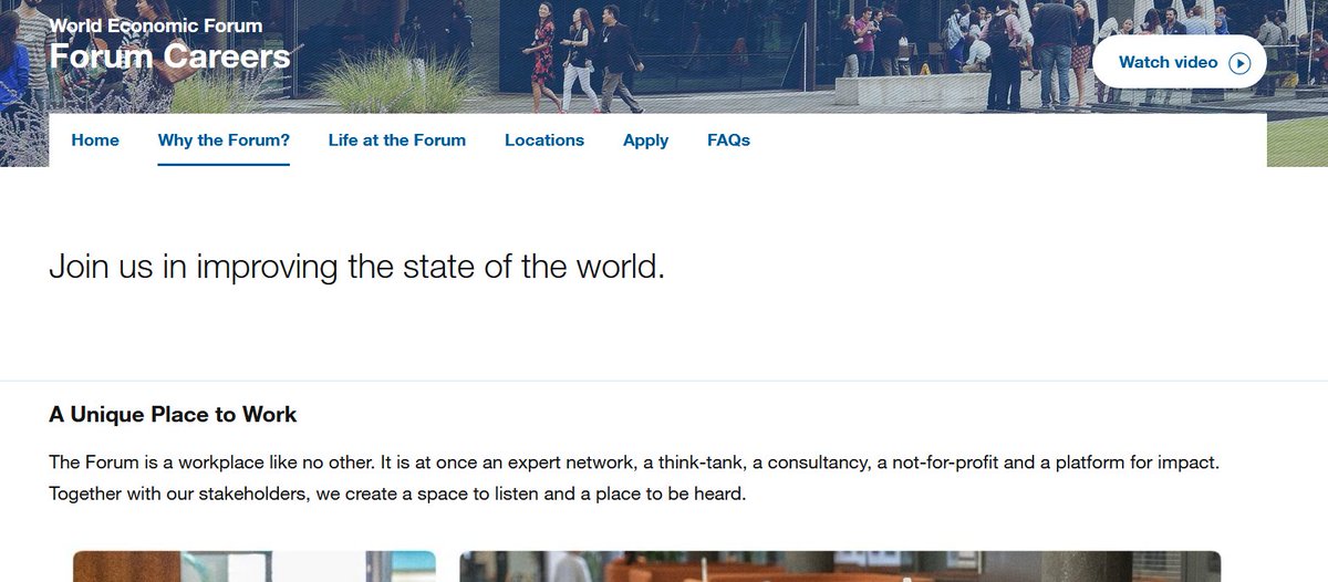 53/ World Economic Forum: "Join us in improving the state of the world"