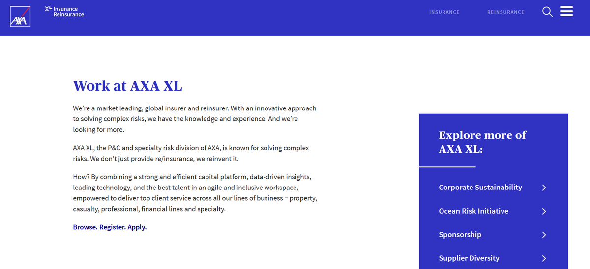 54/ AXA XL: "work here"love this pre "work is life" vibe. this is what i graduated into in 2007