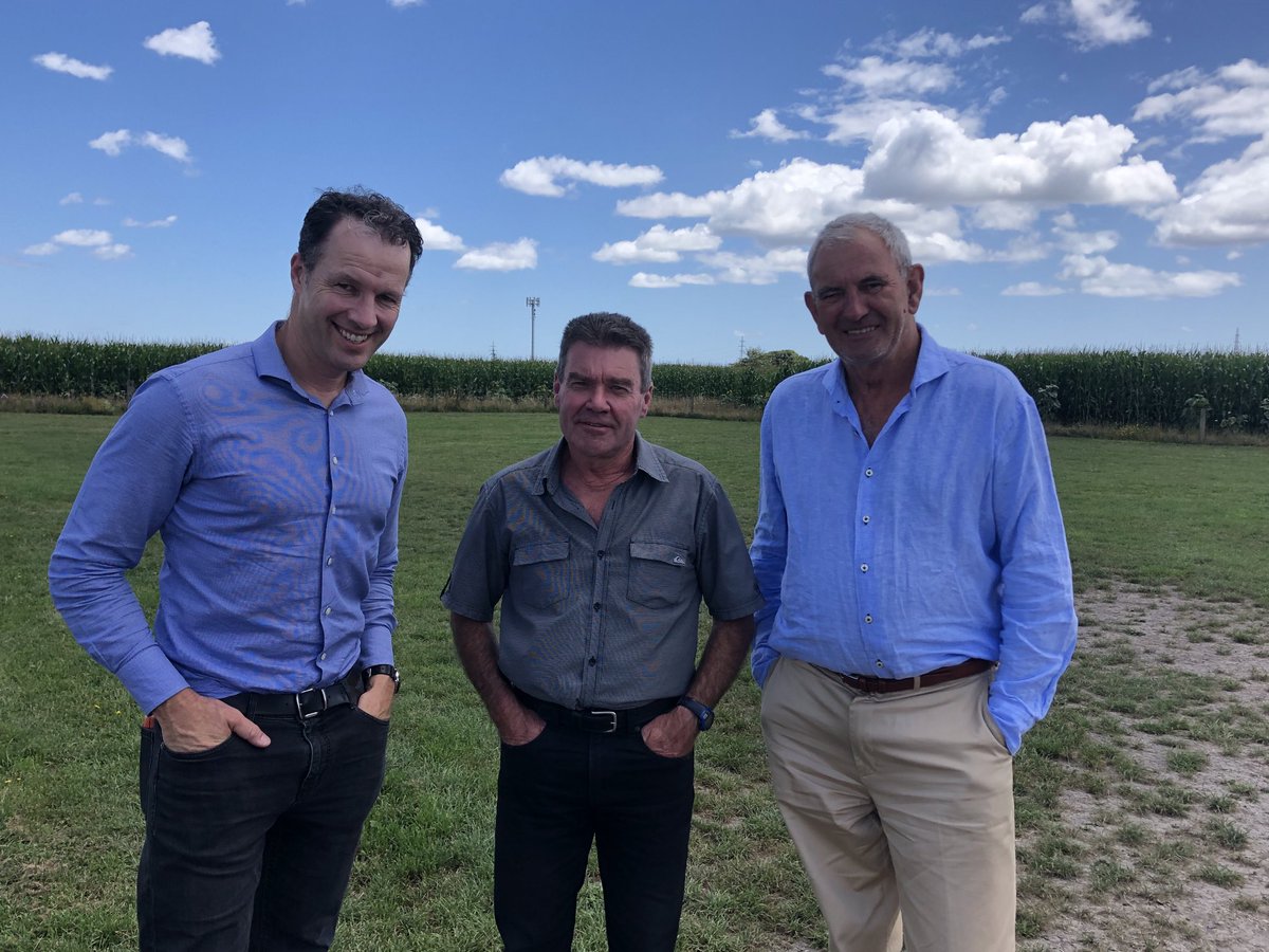 Really productive discussion today with Ray Grubb (right) and his team from ⁦⁦<a href="/FishandGameNZ/">Fish & Game New Zealand</a>⁩ about how we can work closely and constructively together to advance our shared objectives ⁦<a href="/DairyNZ/">DairyNZ</a>⁩
