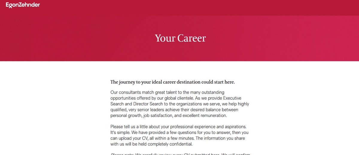 58/ Egon Zhender: "The journey to your ideal career destination could start here."*could (probably not, we're not growing fast enough to promote most young people)