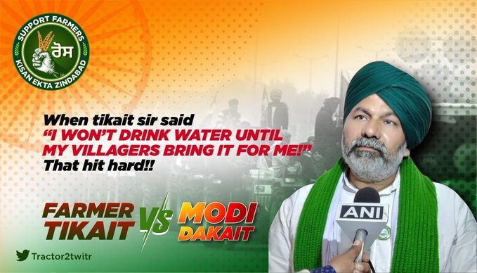RanveerChoudhry's tweet image. Now the fear and anxiety is over. As expected, a large number of our brothers have reunited at the border, and thousands of people have been coming and going, so let's meet in the morning. 
#FarmerTikaitVsModiDakait #मोदी_कायर_हैं