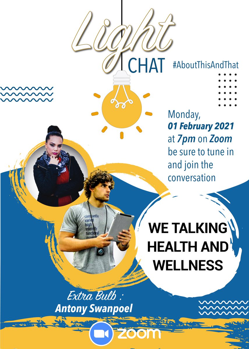 AliciaPienaar's tweet photo. Monday we have and Extra Bulb who will be telling us more about health and wellness #Lightchat https://t.co/mWkSpdenzZ