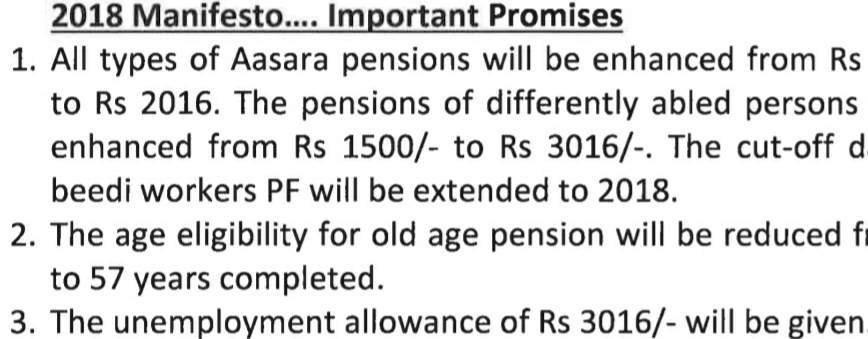 BandaKarthika's tweet image. 2018 అసెంబ్లీ ఎన్నికల మ్యానిఫెస్టోలో నే నిరుద్యోగులకు 3, 016రూ/-లు భృతి హామీ ఇచ్చిన తెరాస ప్రభుత్వానికి ఎన్నికలు వస్తే తప్ప తాము చేసిన హామీలు గుర్తు రావా?రానున్న పట్టభద్రుల MLC ఎన్నికల కోసం ప్రజలను మోసగించలని చూస్తున్నారా?@KTRTRS  @TelanganaCMO @trspartyonline 
#kcrhatao #savets