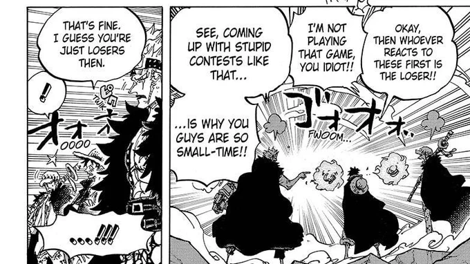 Rereading ch. 1001, I love these boys and their collective 3 braincells. #ONEPIECE 