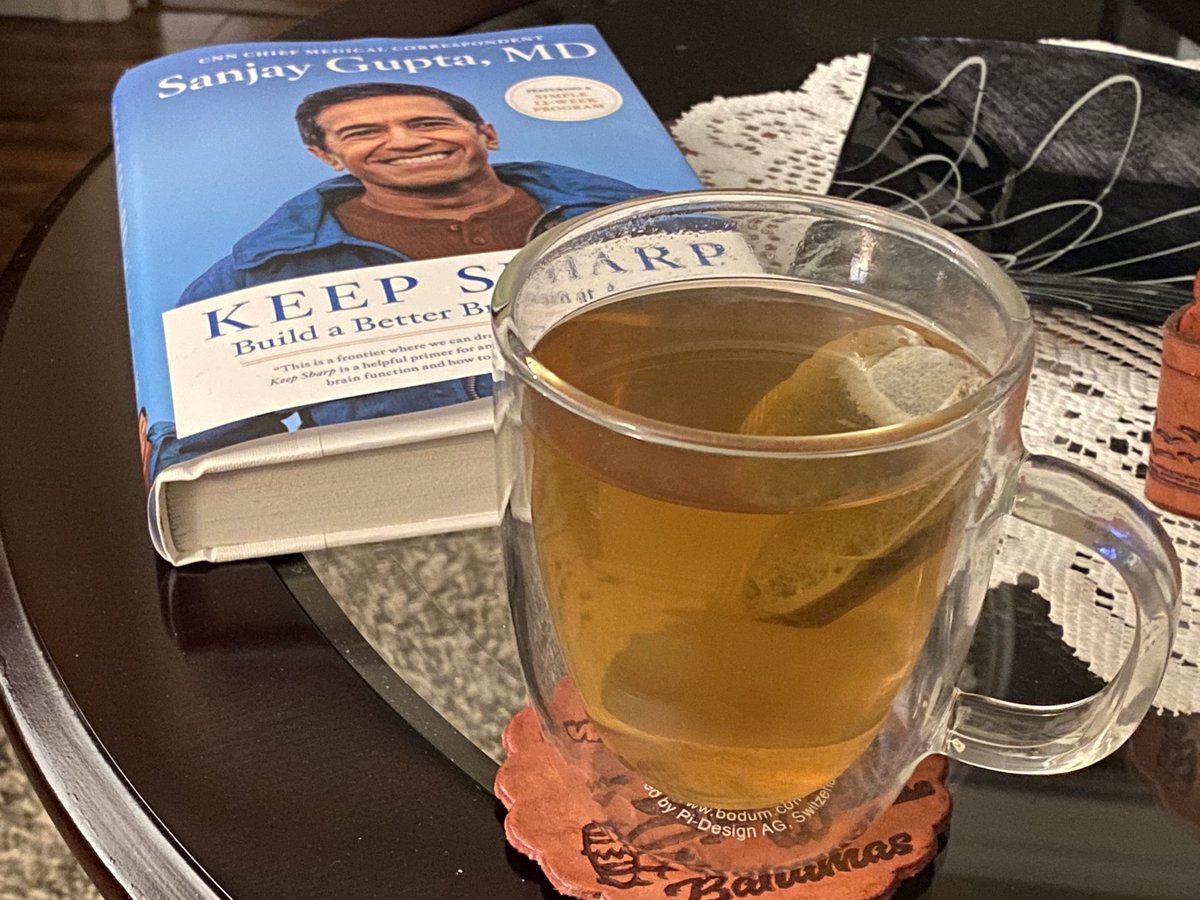 kevinjguest's tweet image. A green tea and a good book. Highly recommend! #KeepSharp