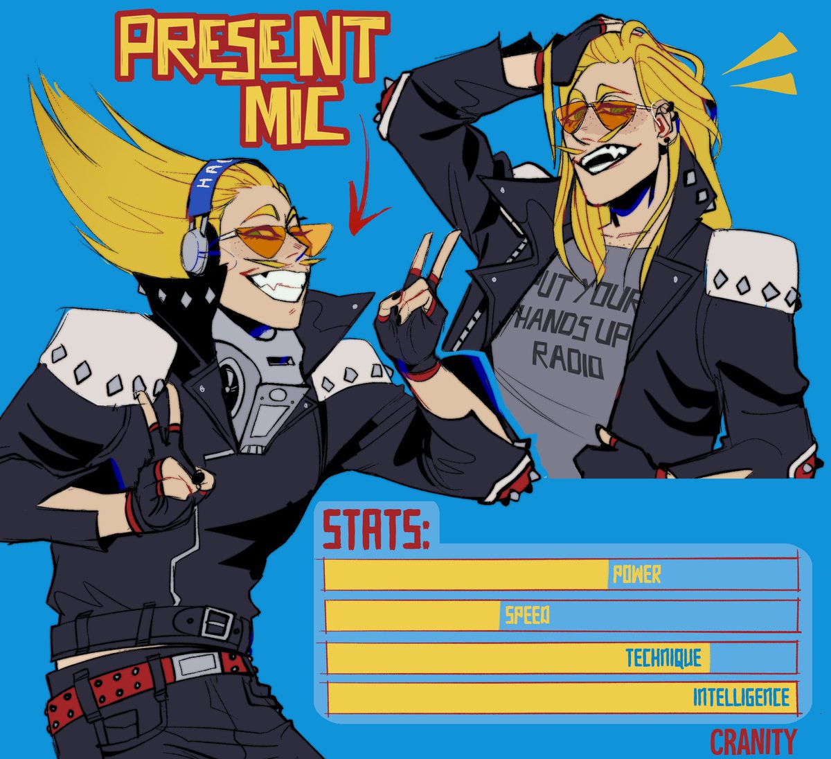 cranity's tweet photo. Present Mic commission from a while ago 🎧 🔊 #bnha https://t.co/lxRzz1F5GY