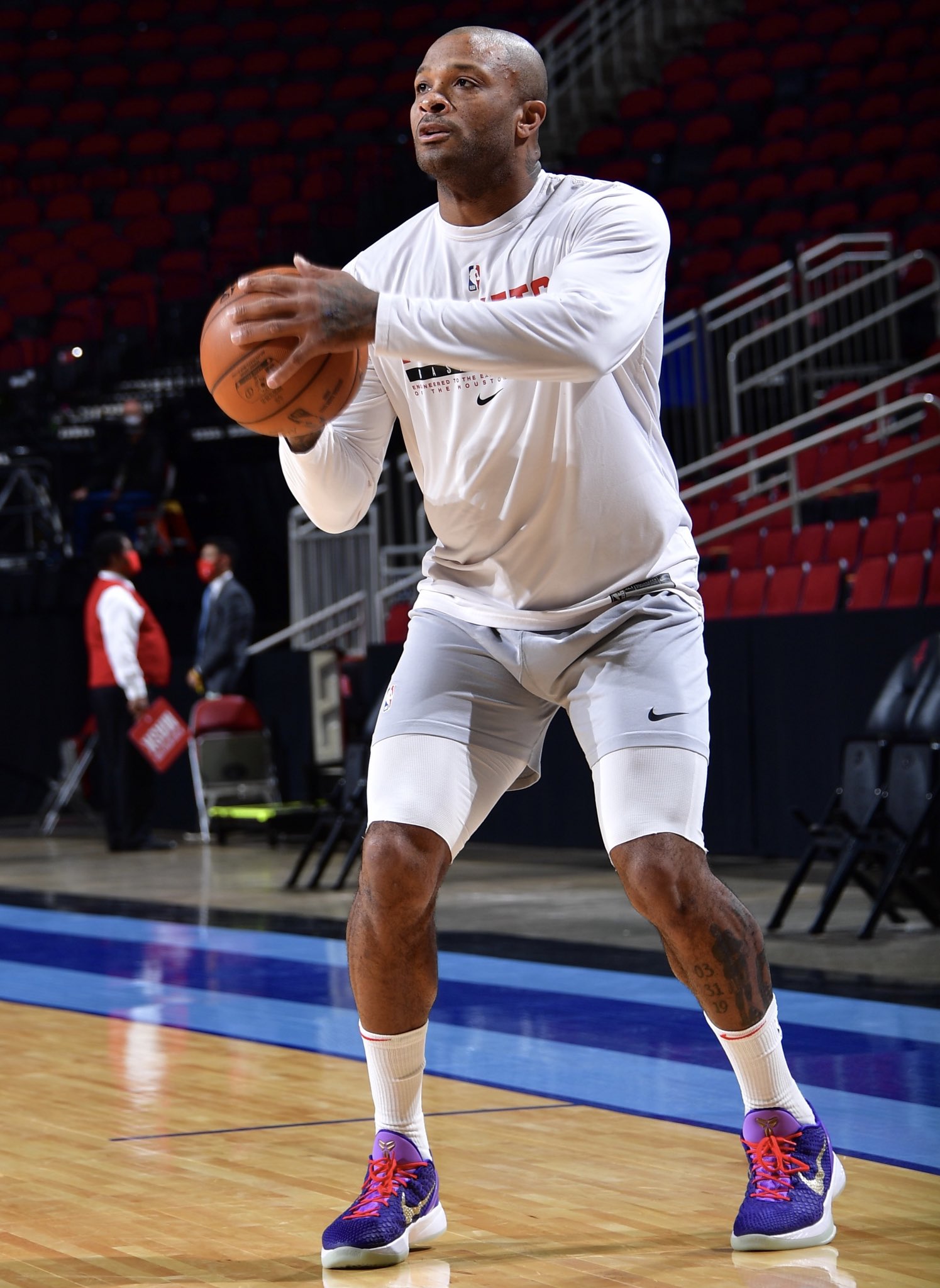 NBA KICKS X PJ Is Not Messing Around PJ Tucker debuts his Yeezy inspired Nike Kobe 6 PE on TNT NBAKicks https t eX0bU1hi1s X