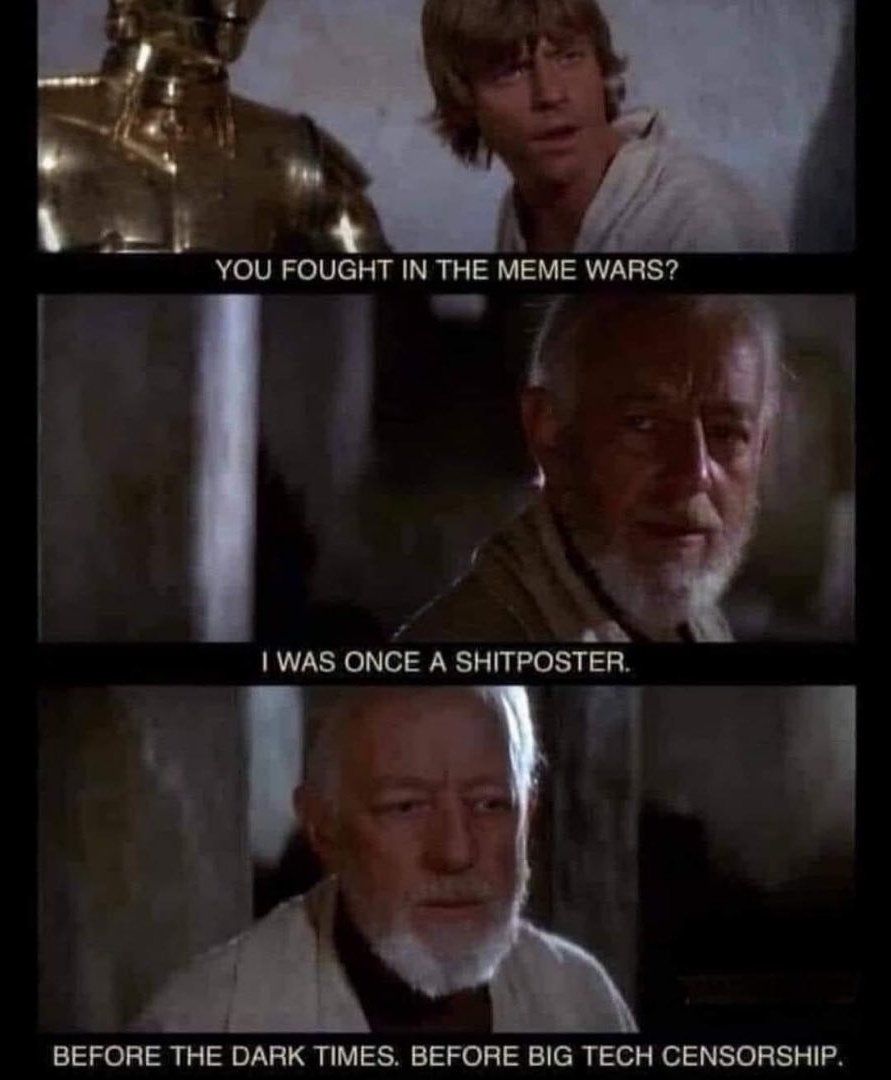 JoshD0110's tweet photo. "Yes. I was once a memer, the same as your father." https://t.co/qfhyJhw8J9