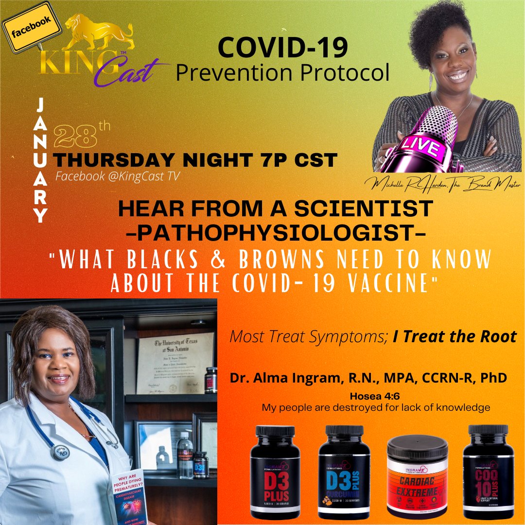 KVRNradio's tweet photo. What Black &amp; Browns needs to know about the COVID-19 Vaccine from 38 years Path... https://t.co/YgJvl0RVVL https://t.co/Dq0B95XtOa